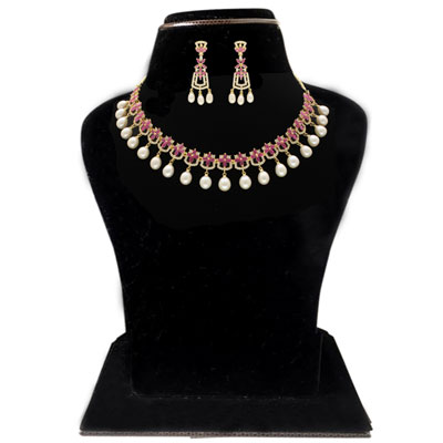 "Fani 1 Line Pearl Necklace - JPAPL-23-20 - Click here to View more details about this Product